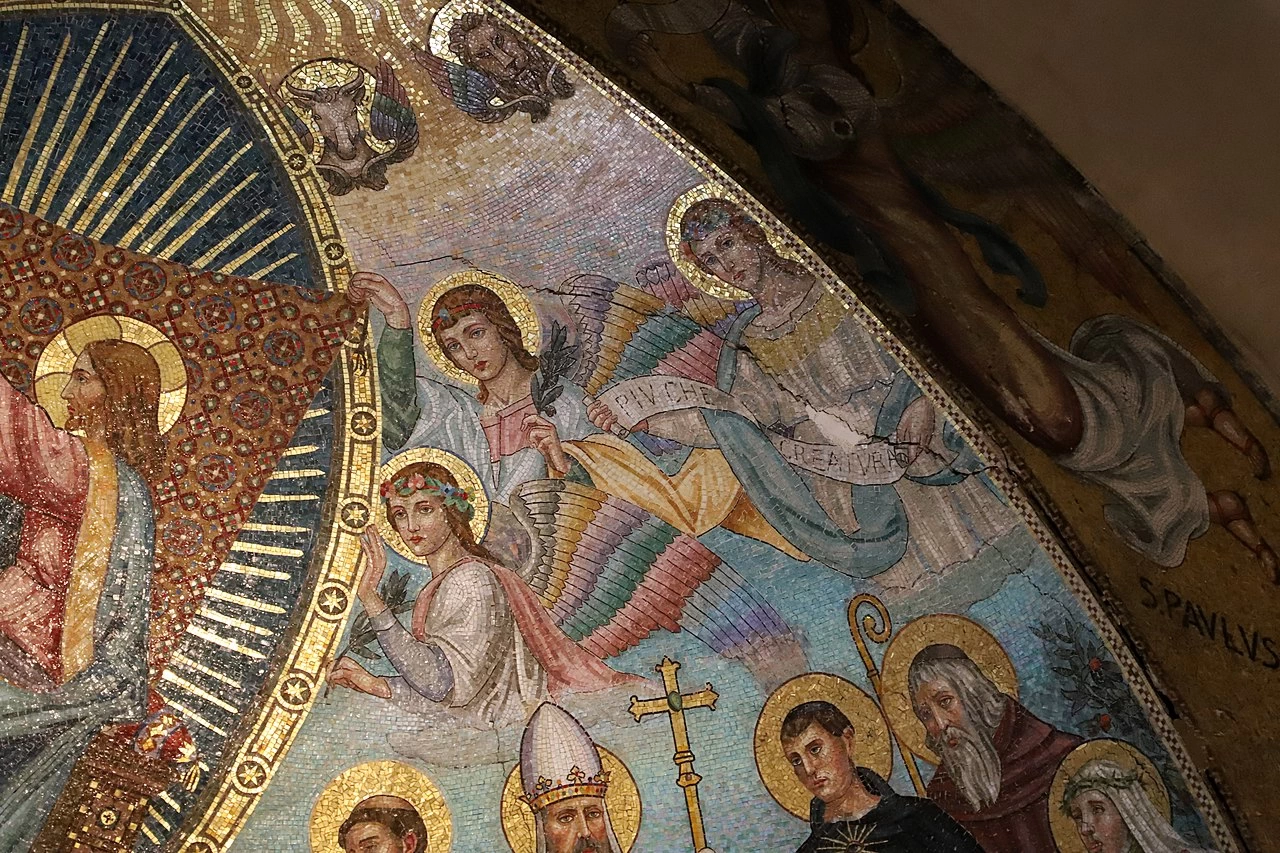 Incoronazione della Vergine - Abbazia di San Gaudenzio, dettaglio 7